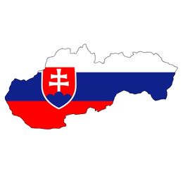 Slovakia flag map
